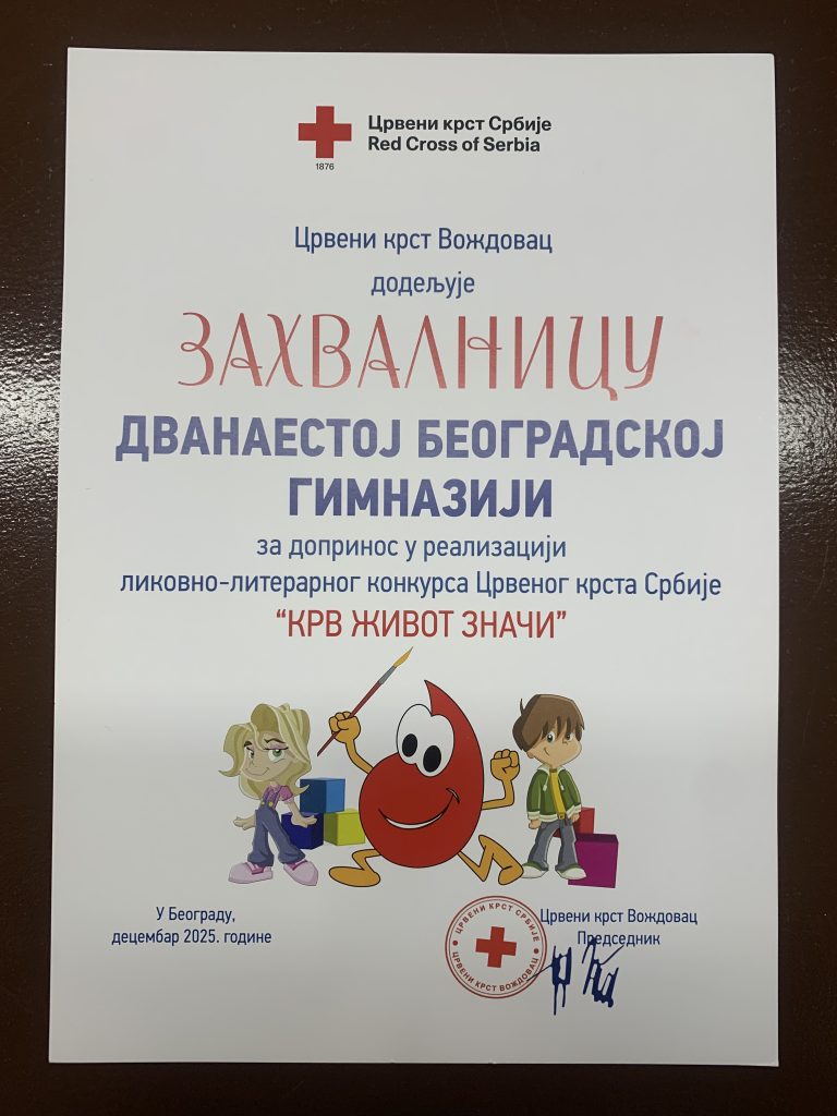 ЛИКОВНИ КОНКУРС „ЦРВЕНОГ КРСТА“